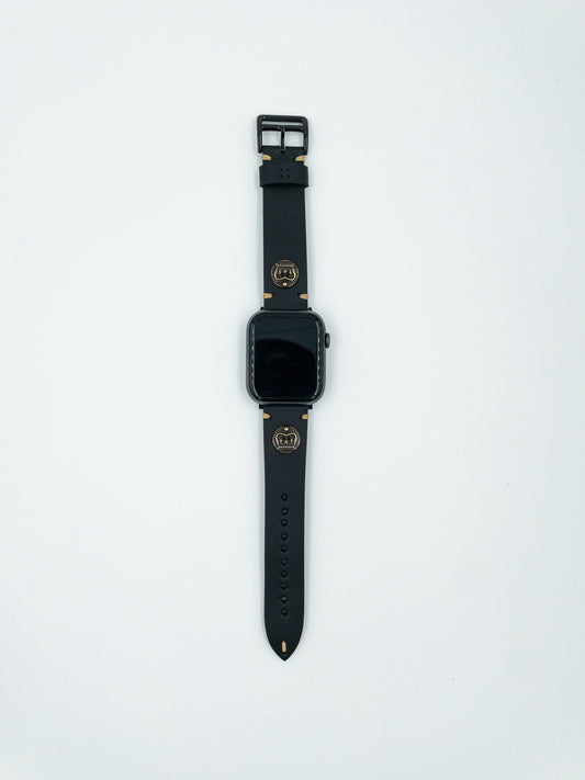 Apple Watch Deri Saat Kordonu - Kral Tacı Temalı