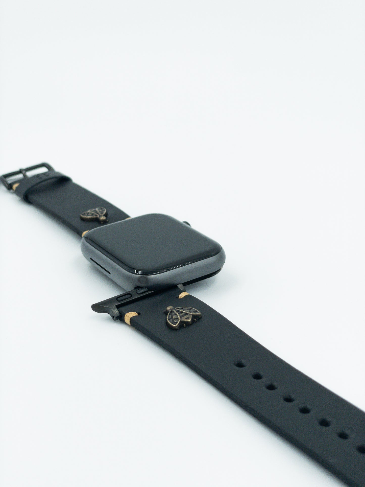 Apple Watch Deri Saat Kordonu - Arı Temalı