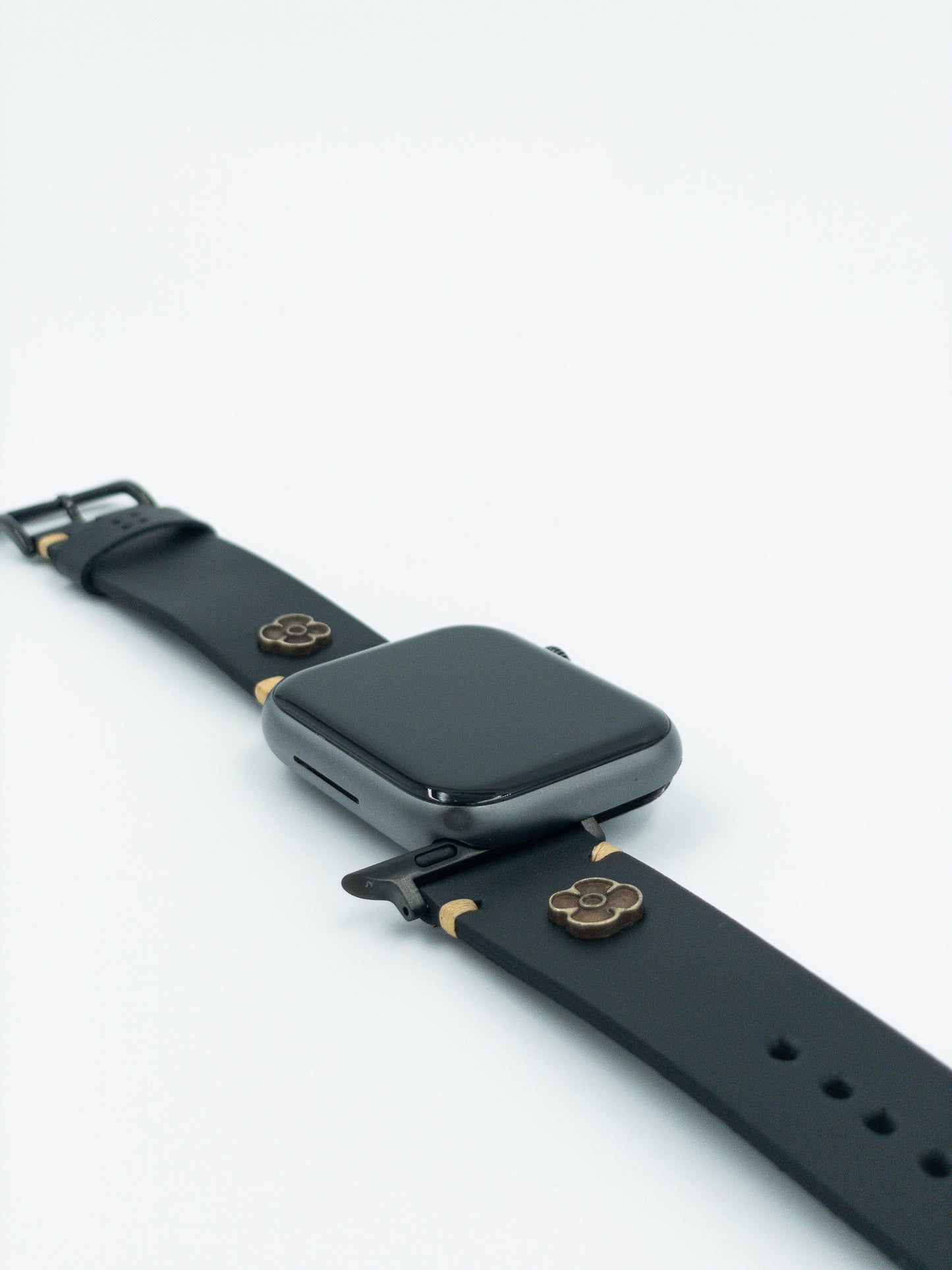 Apple Watch Deri Saat Kordonu - Yonca Temalı