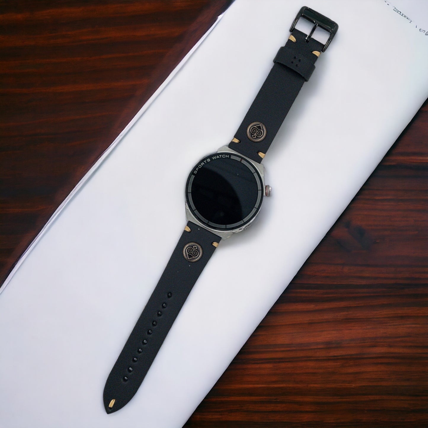 Huawei Watch Deri Saat Kordonu - Baykuş Temalı