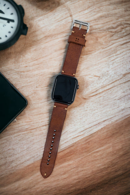 Apple Watch Deri Saat Kordonu - Naturale