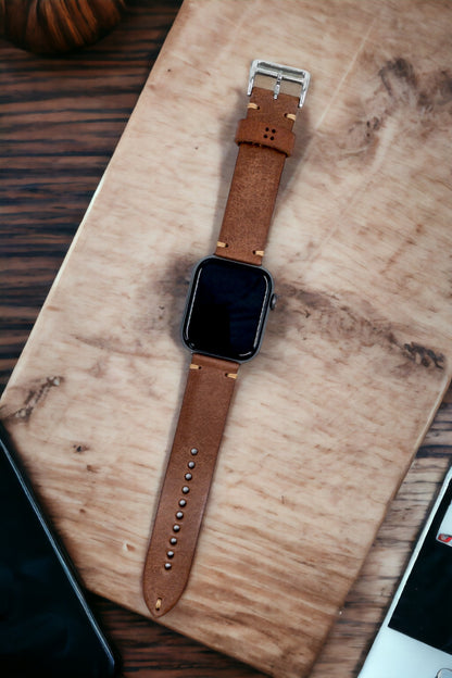 Apple Watch Deri Saat Kordonu - Naturale