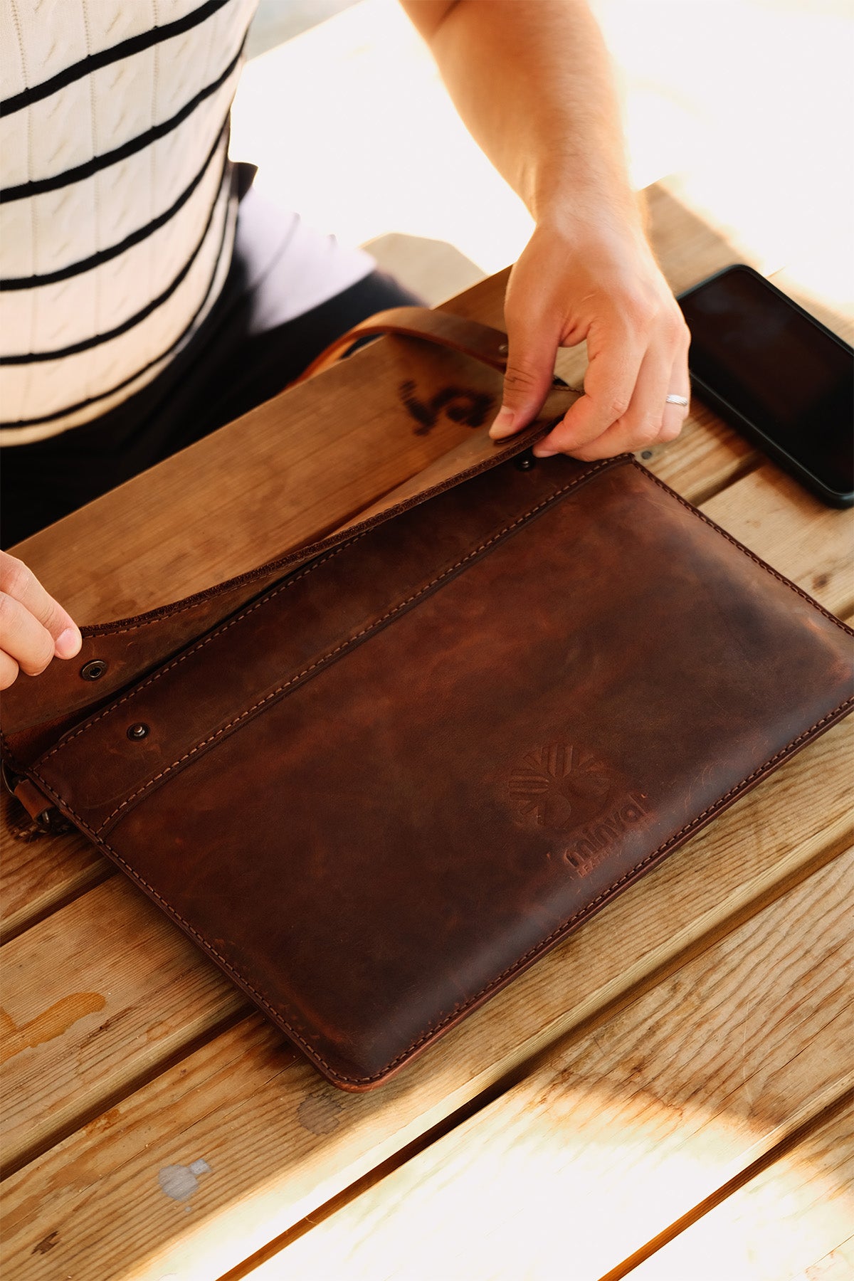 Leather bag for macbook pro 13 best sale